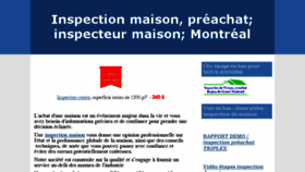 What Inspectionmaisons.ca website looked like in 2017 (7 years ago)