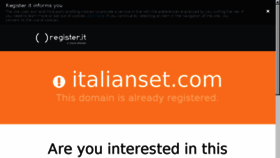 What Italianset.com website looked like in 2017 (7 years ago)