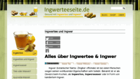 What Ingwerteeseite.de website looked like in 2017 (6 years ago)