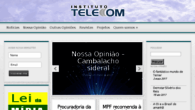 What Institutotelecom.com.br website looked like in 2017 (7 years ago)