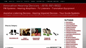 What Innovativehearingdevices.com website looked like in 2017 (6 years ago)