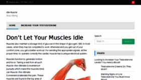 What Idlemuscle.com website looked like in 2017 (6 years ago)