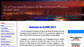 What Iconip2017.org website looked like in 2017 (6 years ago)
