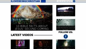 What Ilovebeingchristian.com website looked like in 2017 (6 years ago)