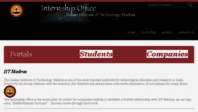 What Internship.iitm.ac.in website looked like in 2017 (6 years ago)