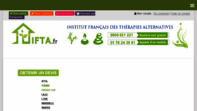What Ifta.fr website looked like in 2017 (7 years ago)