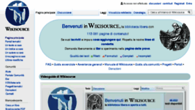 What It.wikisource.org website looked like in 2017 (6 years ago)