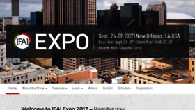 What Ifaiexpo.com website looked like in 2017 (7 years ago)