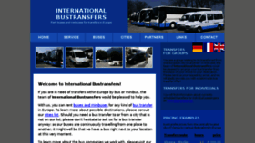 What International-bustransfers.com website looked like in 2017 (8 years ago)
