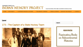 What Indianmemoryproject.com website looked like in 2017 (6 years ago)