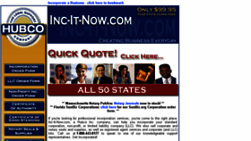 What Inc-it-now.com website looked like in 2017 (6 years ago)