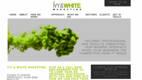 What Ivyandwhitemarketing.com website looked like in 2017 (6 years ago)