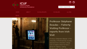 What Icuf.ie website looked like in 2017 (6 years ago)