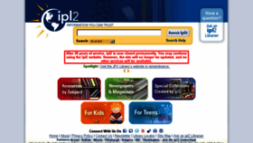 What Ipl2.org website looked like in 2017 (6 years ago)
