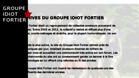 What Idiotfortier.com website looked like in 2017 (6 years ago)