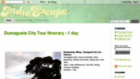 What Indieescape.com website looked like in 2017 (6 years ago)