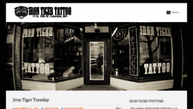 What Irontigertattoo.com website looked like in 2017 (6 years ago)