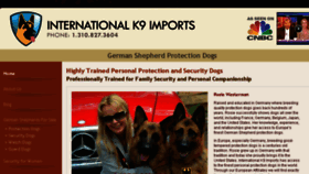 What Internationalk9imports.com website looked like in 2017 (6 years ago)