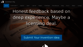 What Inventioncity.com website looked like in 2017 (6 years ago)