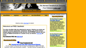 What Iclassifieds2000.com website looked like in 2017 (6 years ago)