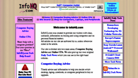 What Infohq.com website looked like in 2017 (6 years ago)