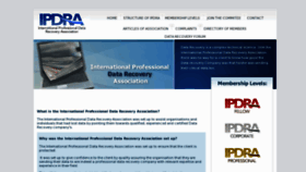 What Ipdra.org website looked like in 2017 (6 years ago)