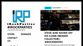 What Irockparties.com website looked like in 2017 (6 years ago)
