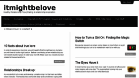 What Itmightbelove.com website looked like in 2017 (6 years ago)