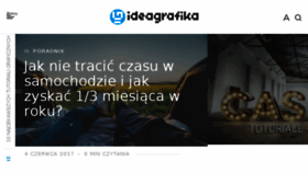 What Ideagrafika.pl website looked like in 2017 (6 years ago)