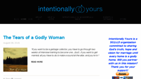 What Intentionallyyours.org website looked like in 2017 (8 years ago)