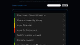 What Investnews.us website looked like in 2017 (6 years ago)