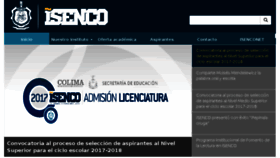 What Isencolima.edu.mx website looked like in 2017 (6 years ago)