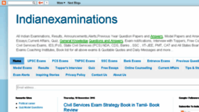 What Indianexaminations.blogspot.in website looked like in 2017 (6 years ago)