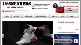 What Ilovesneakers.de website looked like in 2017 (6 years ago)