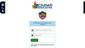 What Iesanvicente.ciudadeducativa.com website looked like in 2017 (6 years ago)