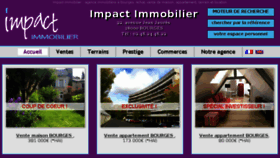 What Impact-immobilier18.fr website looked like in 2017 (6 years ago)