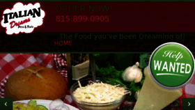 What Italiandreamspizza.com website looked like in 2017 (6 years ago)