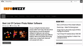 What Infobuzzy.com website looked like in 2017 (6 years ago)
