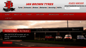 What Ianbrowntyres.co.uk website looked like in 2017 (6 years ago)