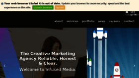 What Infusedmedia.co.uk website looked like in 2017 (6 years ago)