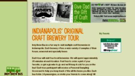 What Indybrewbus.com website looked like in 2017 (6 years ago)