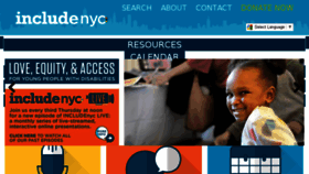 What Includenyc.org website looked like in 2017 (6 years ago)