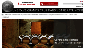 What Investir-dans-le-vin.com website looked like in 2017 (6 years ago)