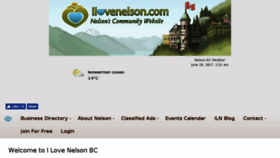 What Ilovenelson.com website looked like in 2017 (6 years ago)