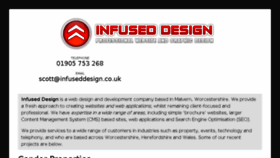 What Infuseddesign.co.uk website looked like in 2017 (6 years ago)