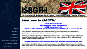 What Isbgfh.org website looked like in 2017 (6 years ago)