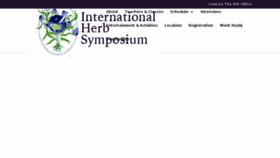 What Internationalherbsymposium.com website looked like in 2017 (6 years ago)
