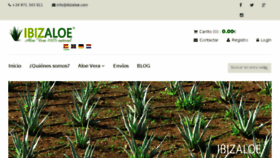 What Ibizaloe.com website looked like in 2017 (8 years ago)