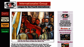 What Internationalist.org website looked like in 2017 (6 years ago)