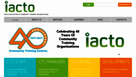 What Iacto.ie website looked like in 2017 (6 years ago)